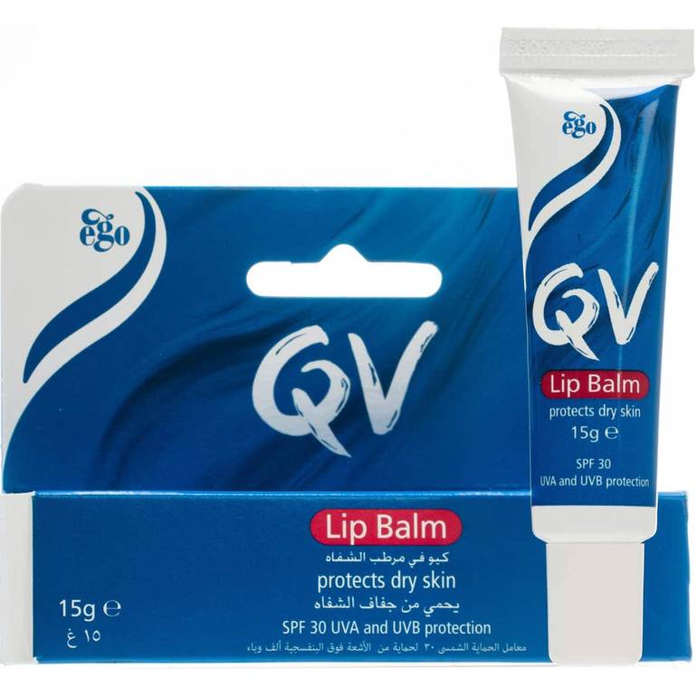 كيو في مرطب شفايف SPF 30 15 جم