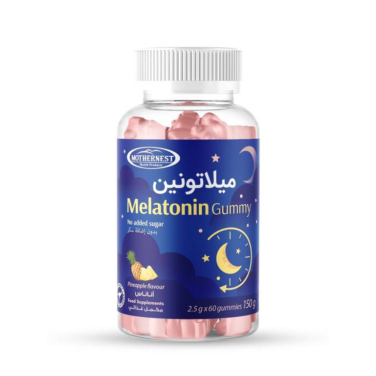 مذرنيست ميلاتونين 1مجم بنكهة الأناناس  60 قطعة حلوى
