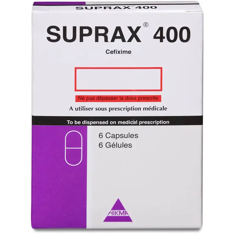 Suprax 400 mg Capsule 6pcs