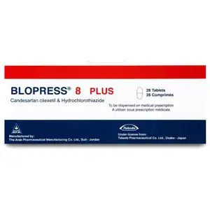 Blopress Plus 8 Mg 28 Tablets