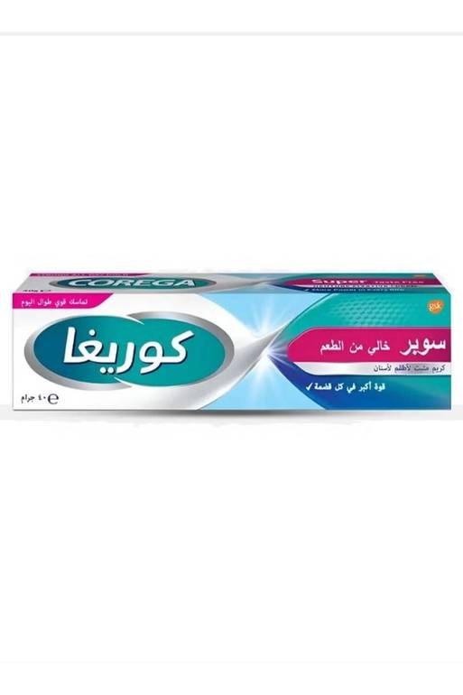 Corega كريم سوبر دينتور مثبت بدون طعم - 40 جرام