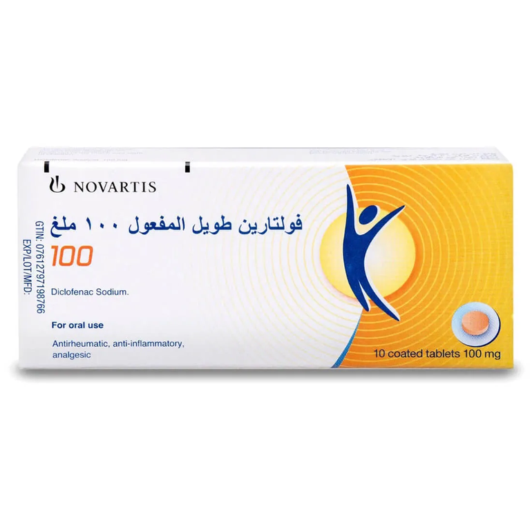 فولتارين أقراص100 مجم طويل المفعول 10 اقراص 