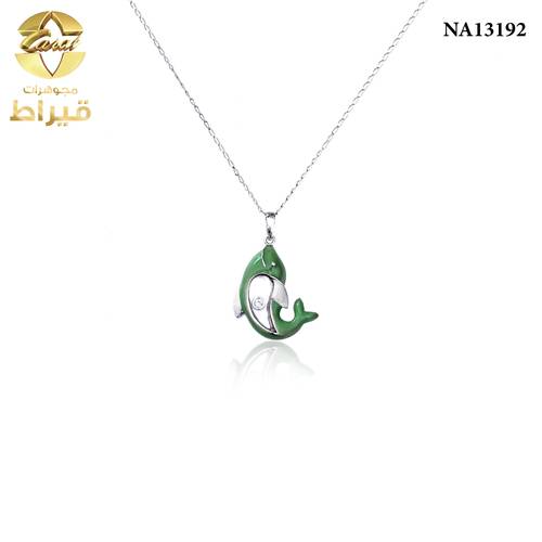    عقد ذهب مع الماس عيار 18