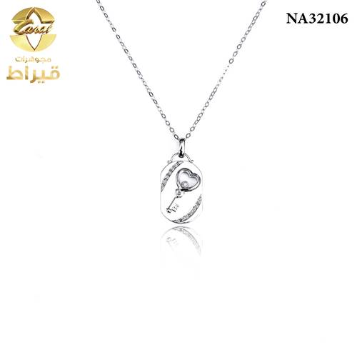 عقد ذهب مع الماس عيار 18