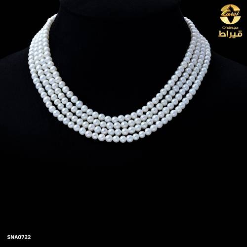 عقد لؤلؤ زراعي مع فضة عيار 925