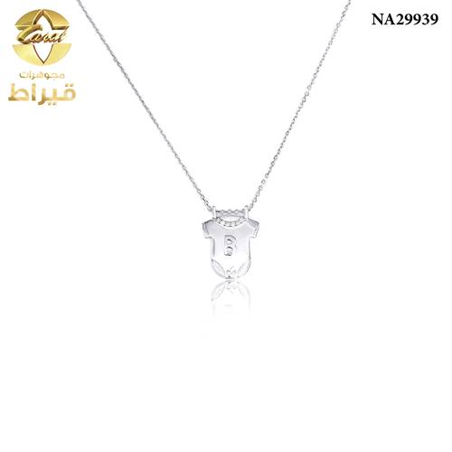 عقد ذهب مع الماس عيار 18