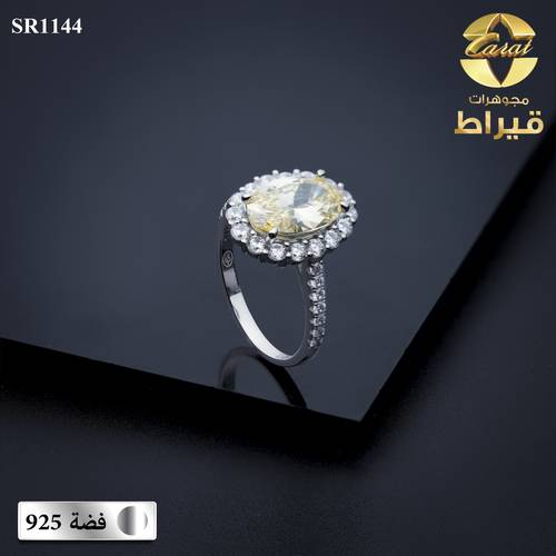 WOMEN'S SILVER 925 RING WITH ZERCON