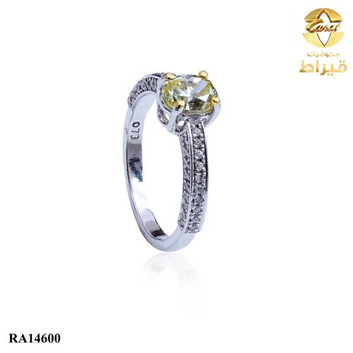 WOMEN'S 18K WHITE GOLD RING WITH DIAMONDS