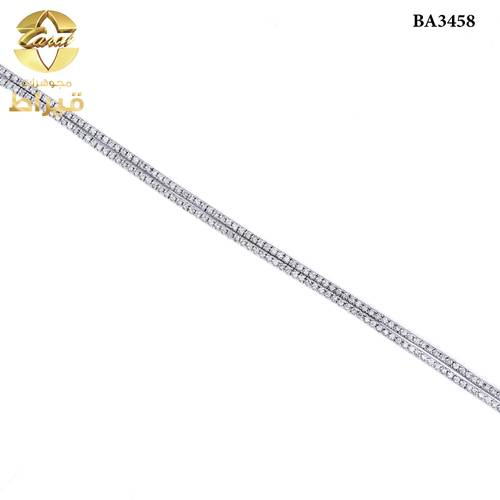  اسور ذهب ابيض مع الماس عيار 18