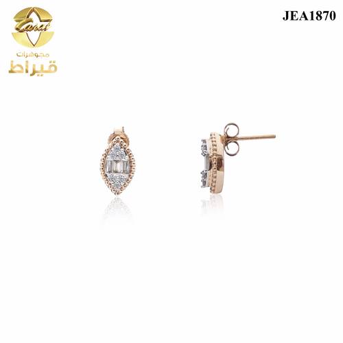 WOMEN'S 18K GOLD EARRING WITH DIAMOND