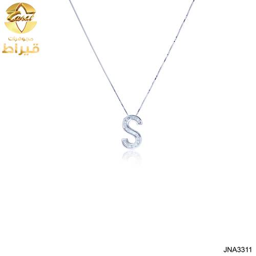  مجوهرات - ذهب - عقد ذهب مع الماس عيار 18