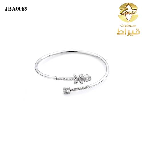  اسورة ذهب ابيض مع الماس عيار 18