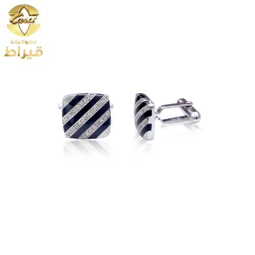  كبك فضة مع الماس عيار 925