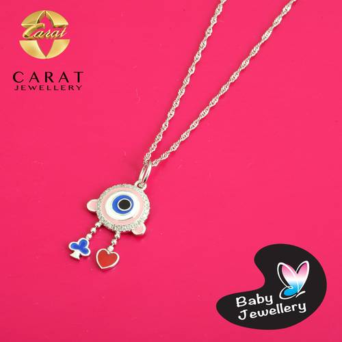 عقد ذهب مع الماس عيار 18