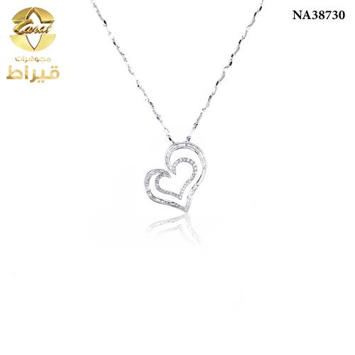 عقد ذهب مع الماس عيار 18