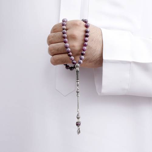   سبحة ياقوت مع فضة عيار 925