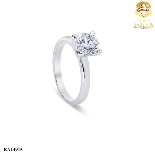 WOMEN'S 18K WHITE GOLD RING WITH LAB GROWN DIAMONDS