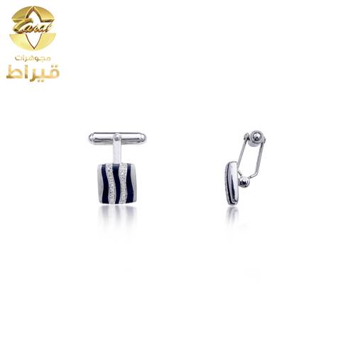  كبك فضة مع الماس عيار 925 