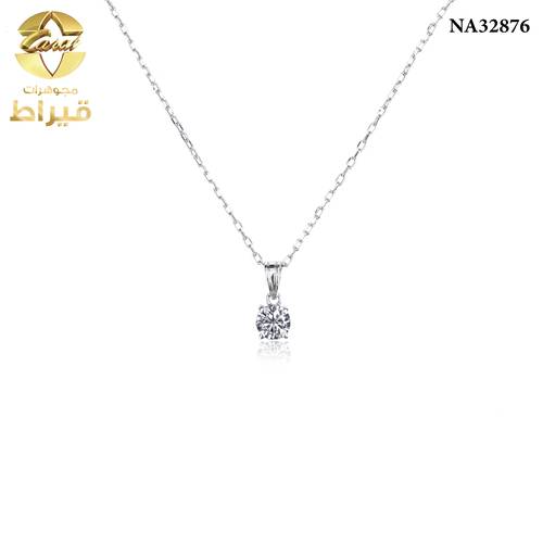   عقد ذهب مع الماس عيار 18