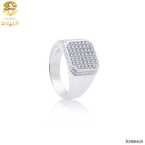 GENTS SILVER 925 RING WITH MOISSONITE 
