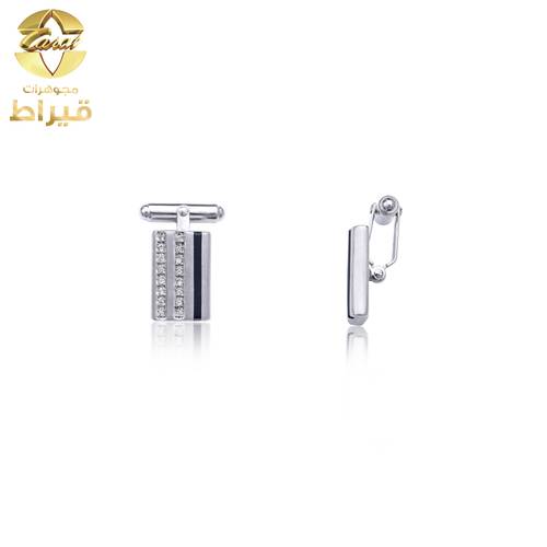  كبك فضة مع الماس عيار 925 