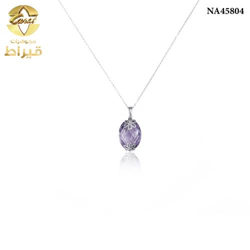  عقد ذهب مع الماس و جمشت عيار 18