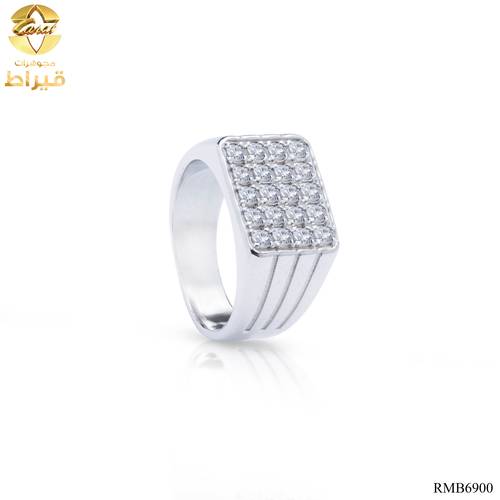 GENTS SILVER 925 RING WITH MOISSONITE 