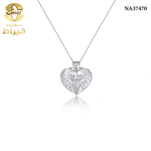  عقد ذهب مع الماس عيار 18
