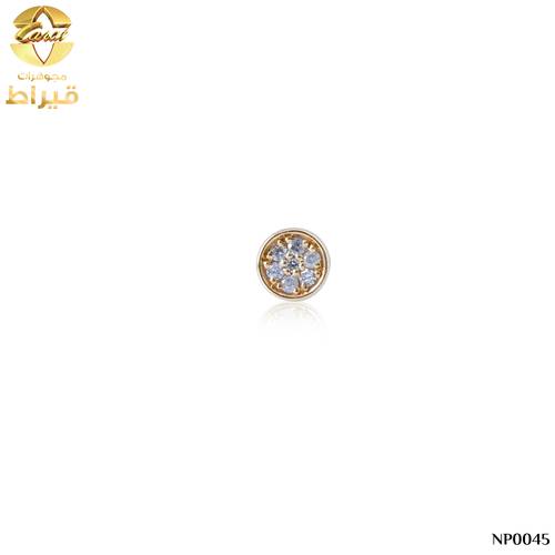 WOMEN'S 18K GOLD NOSE PIN WITH DIAMOND