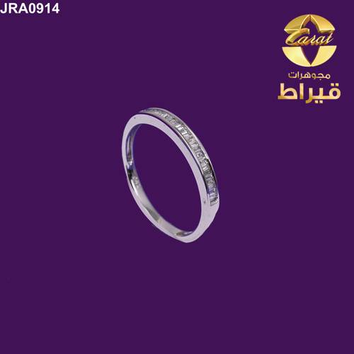 WOMEN'S 18K WHITE GOLD RING WITH DIAMONDS
