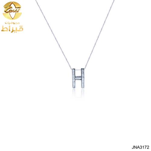   مجوهرات - ذهب - عقد ذهب مع الماس عيار 18