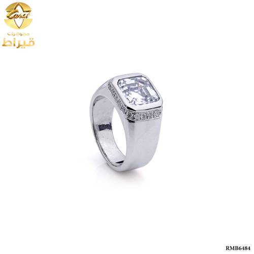 خاتم سيلنوفا  مع ألماس  و موسانايت عيار 925
