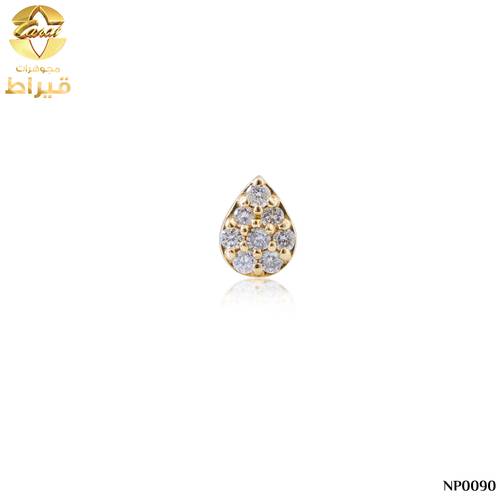 WOMEN'S 18K GOLD NOSE PIN WITH DIAMOND