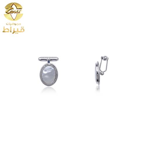  كبك فضة مع صدف عيار 925 