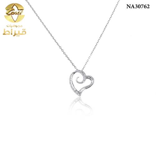  عقد ذهب مع الماس عيار 18