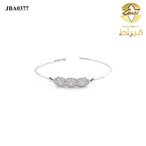  اسورة ذهب ابيض مع الماس عيار 18