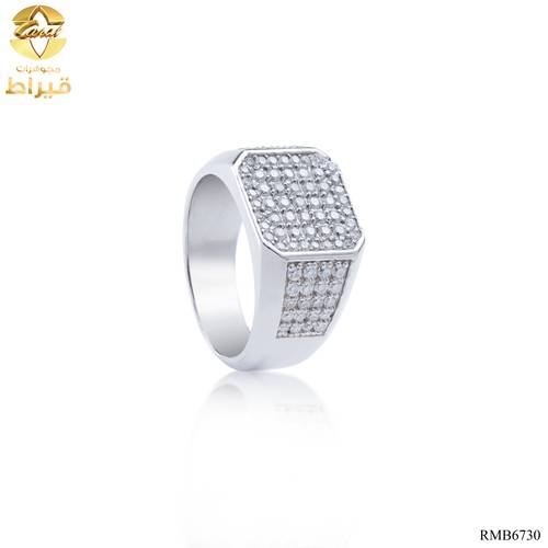 GENTS SILVER 925 RING WITH MOISSONITE 