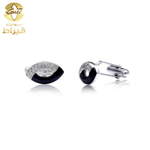 كبك فضة مع الماس عيار 925