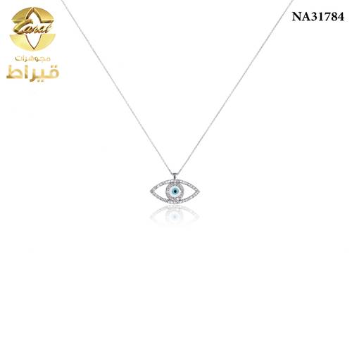 عقد ذهب مع الماس عيار 18