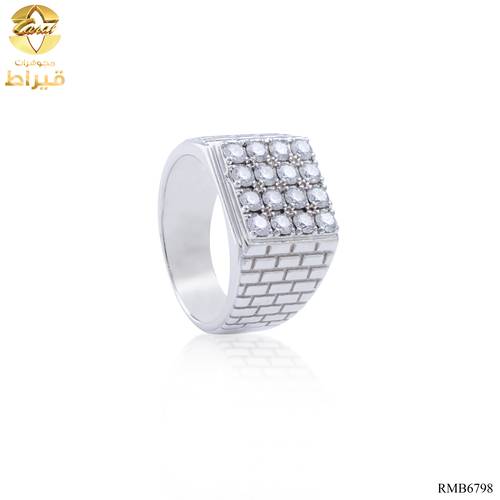 GENTS SILVER 925 RING WITH MOISSONITE 