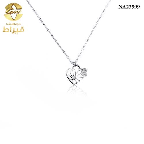 عقد ذهب مع الماس عيار 18