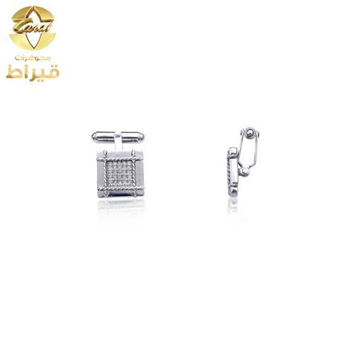 كبك فضة مع الماس عيار 925 