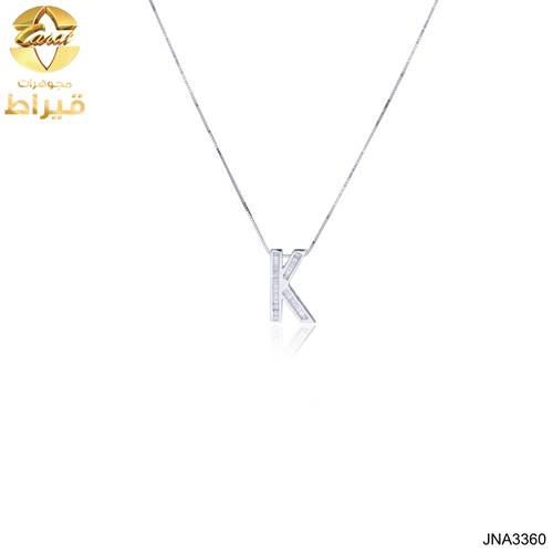  مجوهرات - ذهب - عقد ذهب مع الماس عيار 18