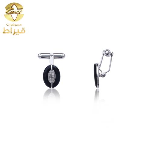 كبك فضة مع الماس عيار 925