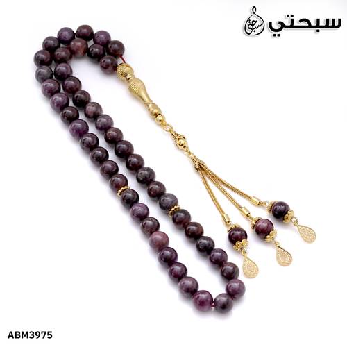 سبحة ياقوت مع فضة عيار 925