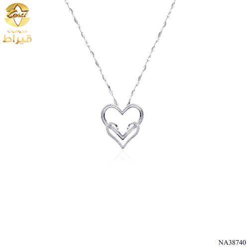 عقد ذهب مع الماس عيار 18