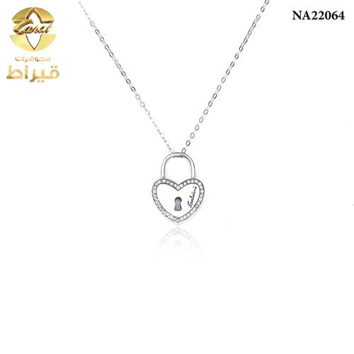عقد ذهب مع الماس عيار 18