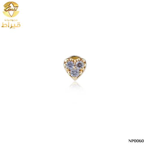  WOMEN'S 18K GOLD NOSE PIN WITH DIAMOND