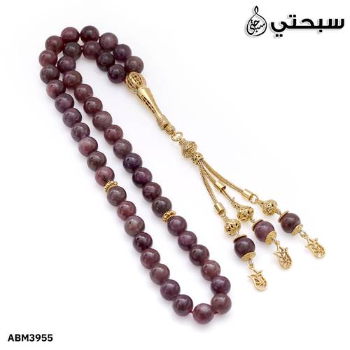 سبحة ياقوت مع فضة عيار 925