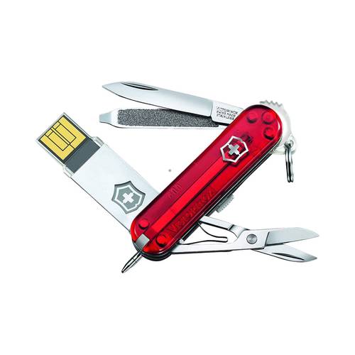 Red Victorinox Swiss Pocket Knife with USB 8GB, 8 Functions